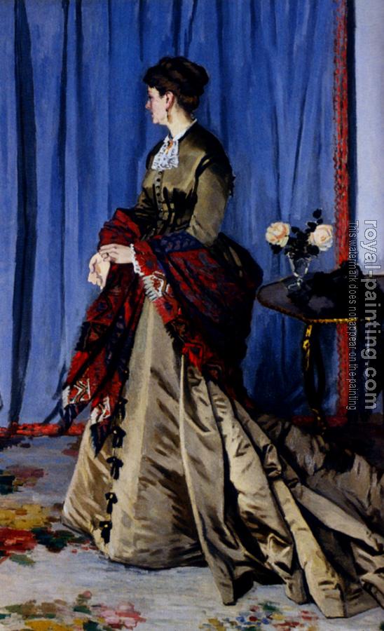 Claude Oscar Monet : Portrait Of Madame Gaudibert